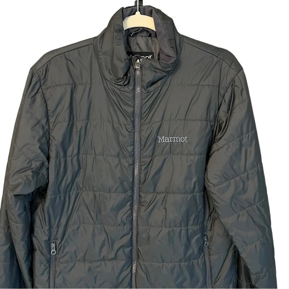 Marmot Men’s Classic Puffer Jacket Dark Grey Small Outdoor Gorpcore Hiking Fall - Picture 2 of 6